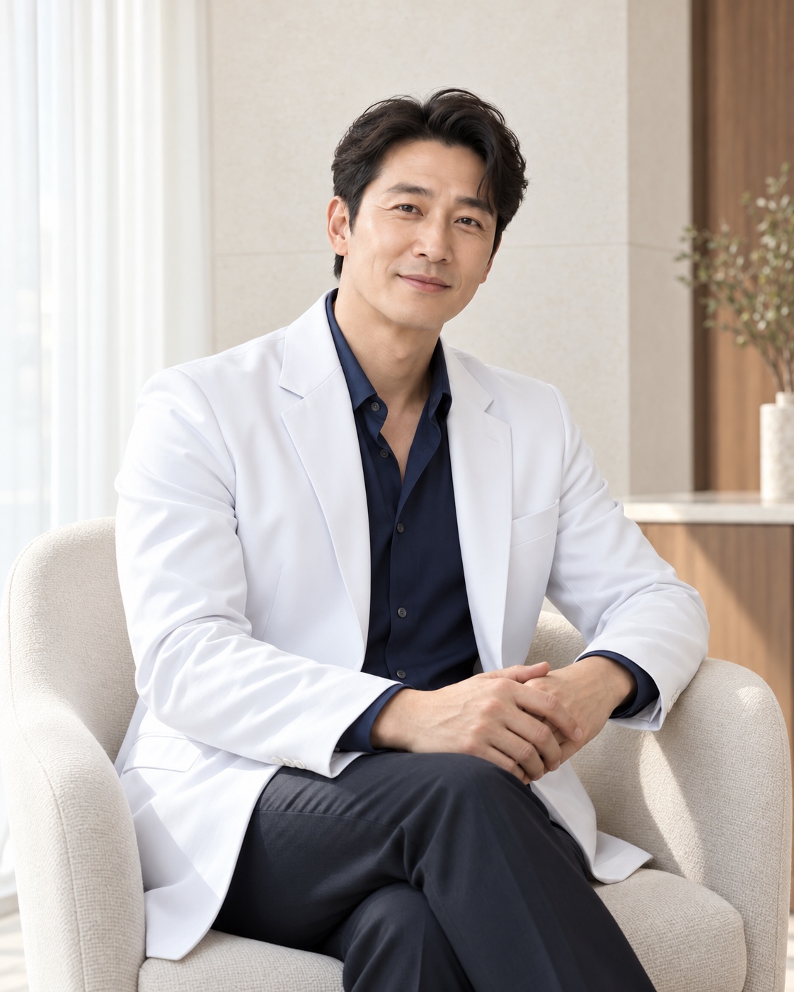가상 대표원장 이도윤의 AI 생성 프로필
